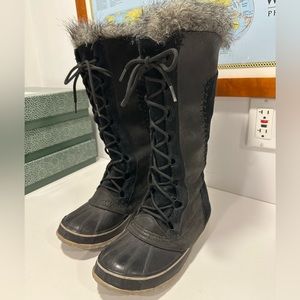 Sorel black Cate the Great size 9 tall waterproof winter boot